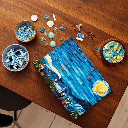 LEGO Ideas Vincent van Gogh - The Starry Night 21333 3D Painting Model Kit for Adults, Wall Art Display, Home Decor, Gift for Art Lovers, 2,316 Pieces