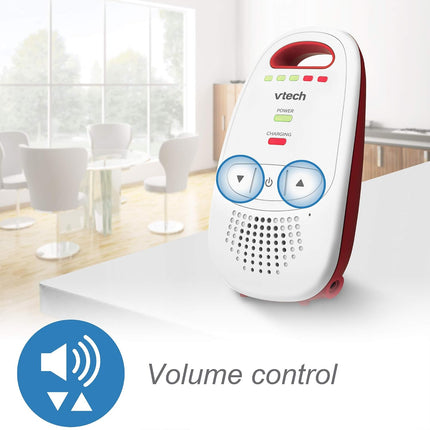 VTech BM1000 Digital Audio Baby Monitor, Parent Unit with Rechargeable Battery, Long Range, Digital Wireless Transmission, Baby Monitor with Crystal-Clear Sound, Plug & Play, Sound Indicator & Alerts
