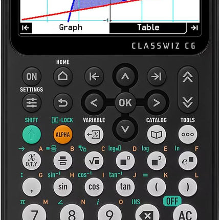 Casio FX-CG100-W-DT Color Graphing Calculator with High-Resolution Display for Students & Professionals