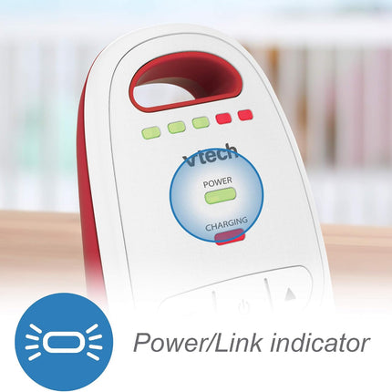 VTech BM1000 Digital Audio Baby Monitor, Parent Unit with Rechargeable Battery, Long Range, Digital Wireless Transmission, Baby Monitor with Crystal-Clear Sound, Plug & Play, Sound Indicator & Alerts