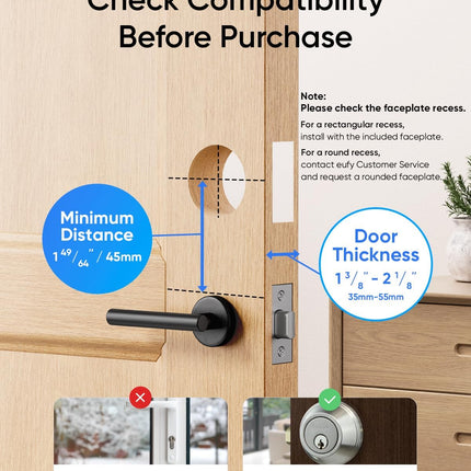 eufy Security Video Smart Lock E330, 3-in-1 Camera+Doorbell+Fingerprint Keyless Entry Door Lock, WiFi Door Lock,App Remote Control,2K HD,Doorbell Camera,No Monthly Fee