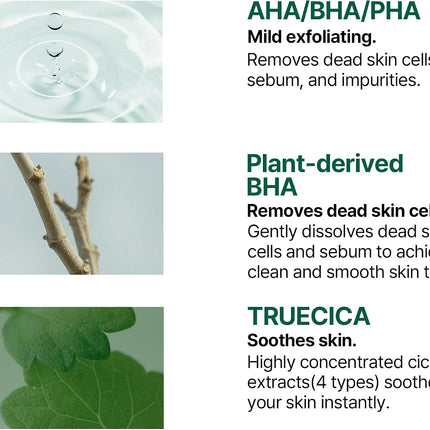 Some By Mi AHA BHA PHA 30 Days Miracle Truecica Clear 70 Pad, Exfoliating Toner Pads, 125ml