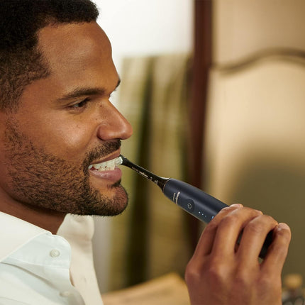 Philips Sonicare Prestige 9900 Our Most Advanced Electric Toothbrush HX9992/12 with SenseIQ All-in-One Brush Head Artificial Intelligence in The Philips Sonicare App Colour: Midnight Blue