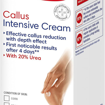 Hansaplast Intensive Callus Cream with 20% Urea for Very Dry Feet, 75ml