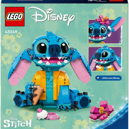 LEGO Disney Stitch 43249 Play & Display Figure, Ice-Cream Cone & Flower, Building Toy, Gift for 9+ Year Old Girls & Boys, 730 Pieces