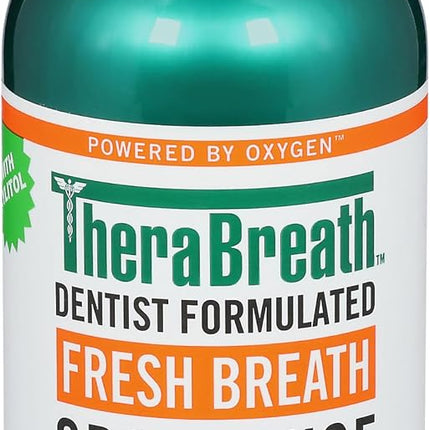 غسول الفم The Breath Co Fresh Breath، تركيبة طبيب أسنان، غسول فم خالي من الكحول لنفس منعش لمدة 12 ساعة (500 مل)
