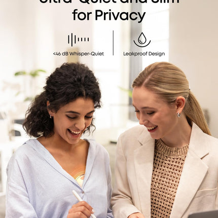 eufy Breast Pump E20, Heated Wearable Electric Breast Pump, 3 Temperature Levels, Hands-Free, App-Controlled Optimized Rhythm, Hospital-Grade Suction, Discreet and Ultra-Quiet Pumping