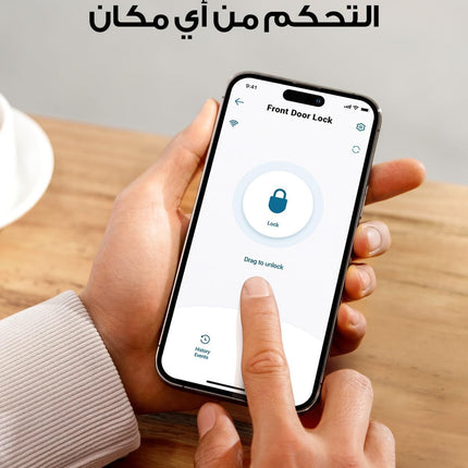 eufy Security Smart Lock C210, 5-in-1 Keyless Entry Door Lock, Built-in WiFi Deadbolt, Smart Door Lock, No Bridge Required, Easy Installation, Touchscreen Keypad, App Remote Control, BHMA Cert