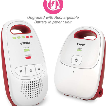 VTech BM1000 Digital Audio Baby Monitor, Parent Unit with Rechargeable Battery, Long Range, Digital Wireless Transmission, Baby Monitor with Crystal-Clear Sound, Plug & Play, Sound Indicator & Alerts