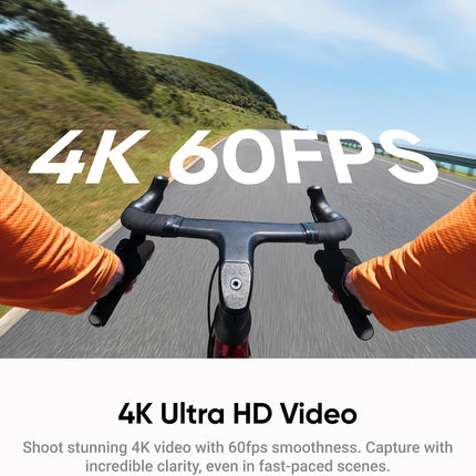 مجموعة Insta360 GO Ultra Essentials Bundle (أبيض قطبي) - كاميرا صغيرة 4K بدون استخدام اليدين، خفيفة الوزن ومحمولة، أداء ممتاز في الإضاءة المنخفضة، قابلة للتركيب في أي مكان، تثبيت FlowState، عمر بطارية 200 دقيقة