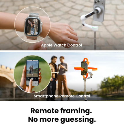 Insta360 Flow 2 Pro Creator Bundle رمادي - مثبت هاتف ذكي قابل للطي بتقنية الذكاء الاصطناعي، دعم Apple DockKit، تتبع بانورامي 360 درجة، وضع الإمالة الحرة، حامل ثلاثي/عصا سيلفي مدمج، مثبت محمول للمدونات/السفر، ضوء كشاف، MagSafe