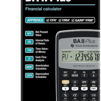 Texas Instruments BA II Plus Financial Calculator