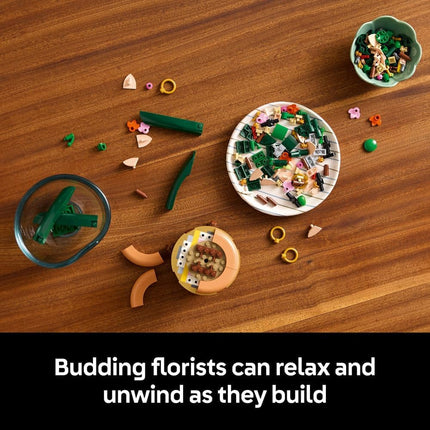 LEGO Botanicals Mini Orchid 10343 Artificial Flowers, Terracotta-Style Flowerpot, Set for Adults, Home Decor, DIY Gift Idea, 274 Pieces