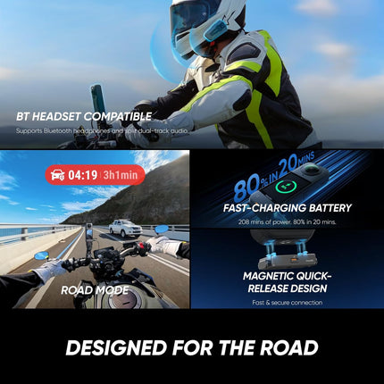 حزمة Insta360 X5 للدراجات النارية، كاميرا أكشن مقاومة للماء 8K بزاوية 360 درجة، عدسات متينة قابلة للتبديل، بطارية تدوم 3 ساعات، صوت واضح، تثبيت، تأثير عصا السيلفي غير المرئية، أداء رائع في الإضاءة المنخفضة