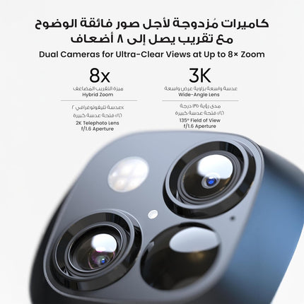 eufy Security SoloCam S340, Solar Security Camera, Wireless Outdoor Camera, 360° Pan & Tilt Surveillance, No Blind Spots, 2.4 GHz Wi-Fi, No Monthly Fee, HomeBase S380 Compatible