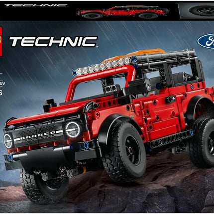 LEGO Technic Ford Bronco SUV 42213 Off-Road Car Toy, V6 Engine & Suspension, Model Kit for Kids, Gift for 9+ Year Old Boys & Girls, 943 Pieces