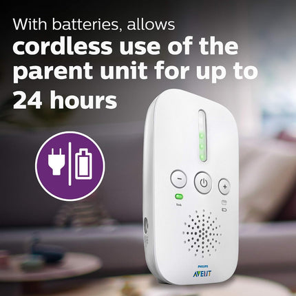 Philips Avent DECT Baby Monitor, 100% private connection, Nightlight, SCD503/26