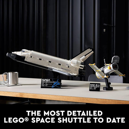 LEGO Icons NASA Space Shuttle Discovery 10283 Model Building Set - Spaceship Collection with Hubble Telescope