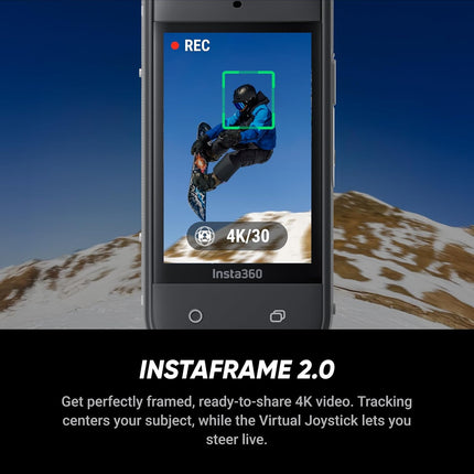 مجموعة مقبض التصوير Insta360 X5 - كاميرا 360 درجة بدقة 8K ومقاومة للماء، إضاءة منخفضة رائدة، تأثير عصا سيلفي غير مرئية، عدسة متينة وقابلة للاستبدال، بطارية تدوم 3 ساعات، واقي رياح مدمج، تثبيت