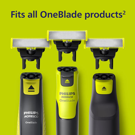 شفرات بديلة أصلية 5x 360 OneBlade من فيليبس - تناسب جميع مقابض OneBlade - ستانلس ستيل متين - تكفي لمدة 20 شهرًا، موديل QP450/50