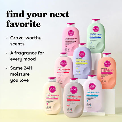 eos Shea Better Body Lotion- Vanilla Cashmere, 24-Hour Moisture Skin Care, Lightweight & Non-Greasy, Made with Natural Shea, Vegan, 16 fl oz
