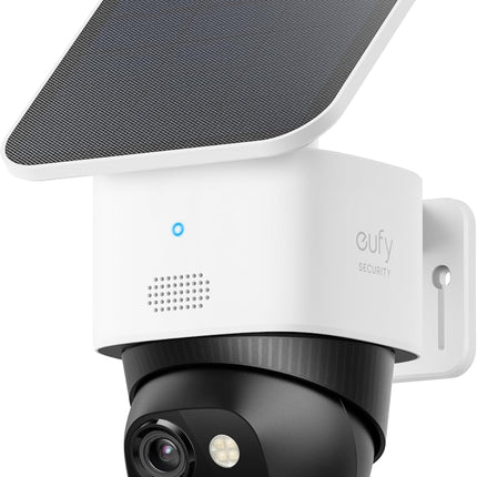 eufy Security SoloCam S340, Solar Security Camera, Wireless Outdoor Camera, 360° Pan & Tilt Surveillance, No Blind Spots, 2.4 GHz Wi-Fi, No Monthly Fee, HomeBase S380 Compatible