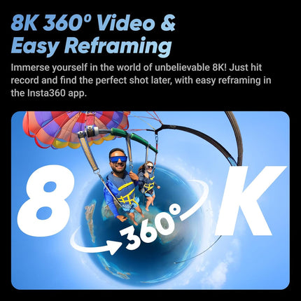 كاميرا أكشن Insta360 8K X4 بزاوية 360 درجة