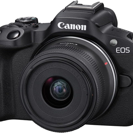 Canon EOS R50 Mirrorless Camera RF-S18-45mm F4.5-6.3 is STM Lens Kit, 24.2 Megapixel CMOS (APS-C) Sensor, 4K Video, Hybrid Camera, Photo and Video, Vlogging, Content Creator, RF Mount, Black