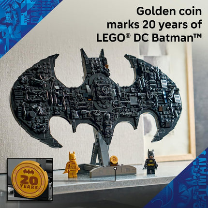 LEGO DC Batman Batman Logo 76330 Super Hero Toy, 2 Collectible Minifigures, 3D DIY Wall Art, Gift for 12+ Year Old Boys & Girls, 678 Pieces
