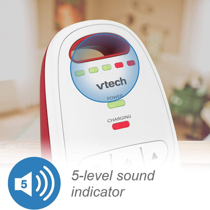 VTech BM1000 Digital Audio Baby Monitor, Parent Unit with Rechargeable Battery, Long Range, Digital Wireless Transmission, Baby Monitor with Crystal-Clear Sound, Plug & Play, Sound Indicator & Alerts