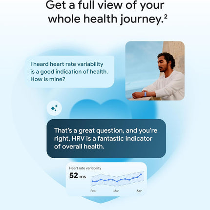 Google Fitbit Air  Screenless Activity Tracker with Fitness Personalized AI-Powered Coaching  Up to 7 Days Battery Life