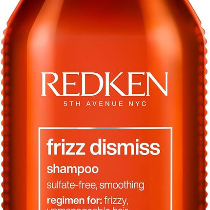 Redken Frizz Dismiss Shampoo | Weightless Frizz Control | Argan oil | 300ml Professional formula with babassu oil & smooth complex, cleanses, smoothes, & provides shine & weightless anti-frizz