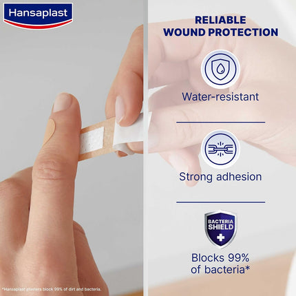 Hansaplast Universal Wound Plasters Water-Resistant Breathable 100 Strips