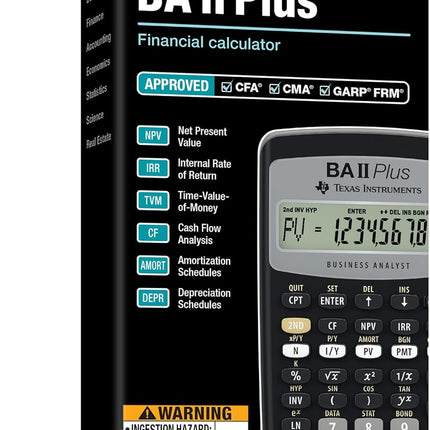 Texas Instruments BA II Plus Financial Calculator