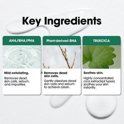 Some By Mi AHA BHA PHA 30 Days Miracle Truecica Clear 70 Pad, Exfoliating Toner Pads, 125ml