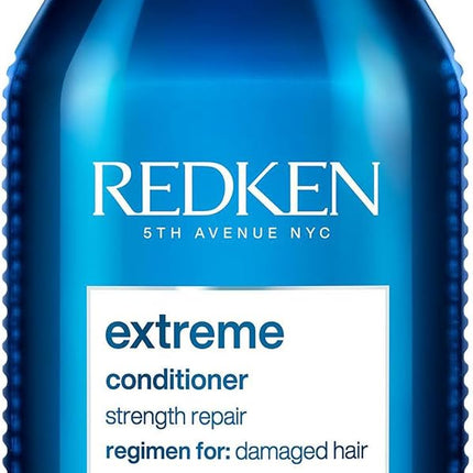 Redken Extreme Conditioner For Damaged Hair | Strengthen & Protects | 300ml Professional conditioner infused with proteins, strengthens damaged hair & leaves it feeling healthier & resilient