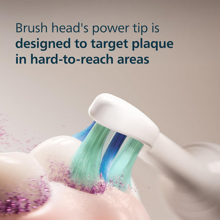Philips Sonicare Genuine C2 Optimal Plaque Control Toothbrush Heads, 3 Brush Heads, White, HX9023/65
