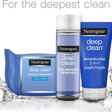 Neutrogena Deep Clean Makeup Remover Face Wipes Oil-Free Pack of 25