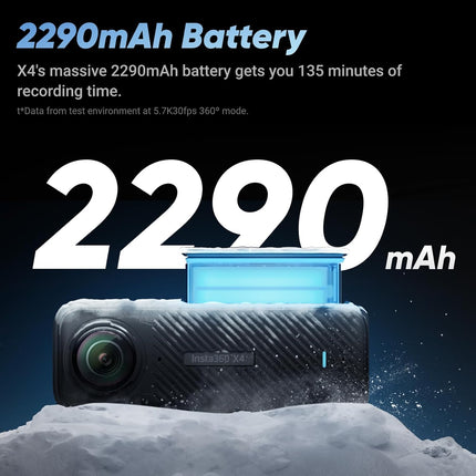 كاميرا أكشن Insta360 8K X4 بزاوية 360 درجة