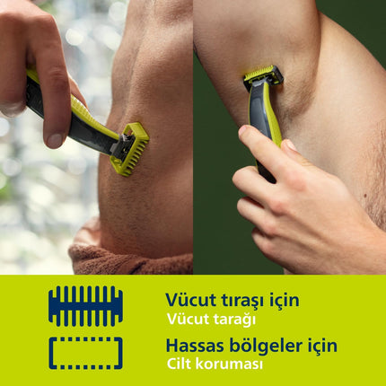 Philips OneBlade Face &amp; Body Trimmer and Shaver (QP2824/10)
