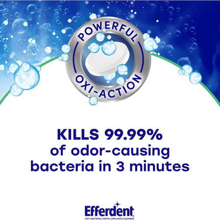 Efferdent Denture Cleaner Tablets, Minty Fresh & Clean, 126 Count