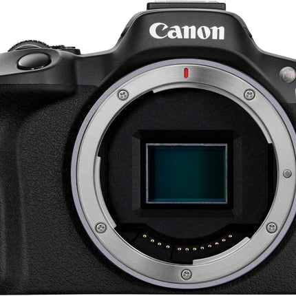 Canon EOS R50 Mirrorless Camera, Black + RF-S 18-45mm F4.5-6.3 IS STM Lens + Backpack + SD Card (Upgraded M50 Mark II Model)