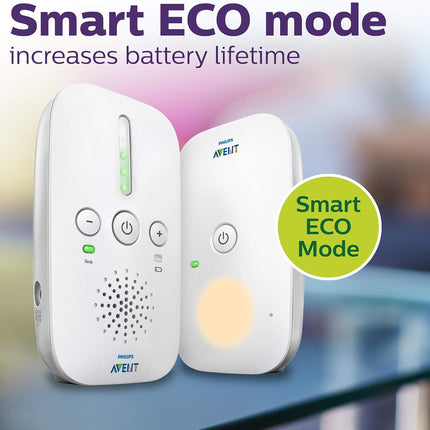 Philips Avent DECT Baby Monitor, 100% private connection, Nightlight, SCD503/26