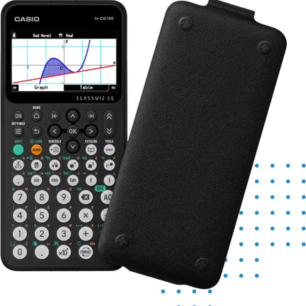 Casio FX-CG100-W-DT Color Graphing Calculator with High-Resolution Display for Students & Professionals