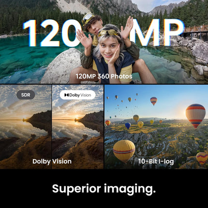 حزمة الأساسيات Insta360 X6 - كاميرا 360 بدقة 8K مع مستشعرات 1/1.1 بوصة