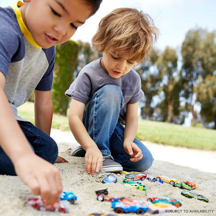 Hot Wheels Set Of 10 1:64 Scale Toy Trucks And Cars For Kids And Collectors, Styles May Vary
