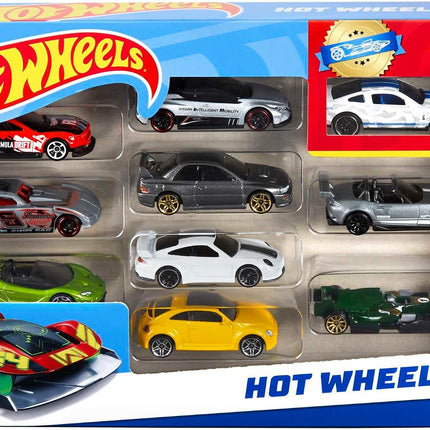 Hot Wheels Set Of 10 1:64 Scale Toy Trucks And Cars For Kids And Collectors, Styles May Vary