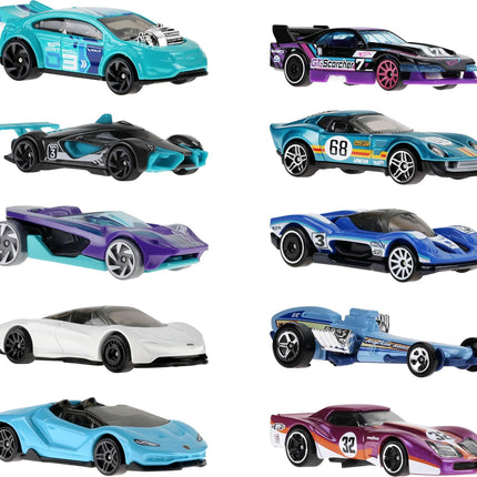 Hot Wheels 10-Pack of Toy Race Cars (Styles May Vary)