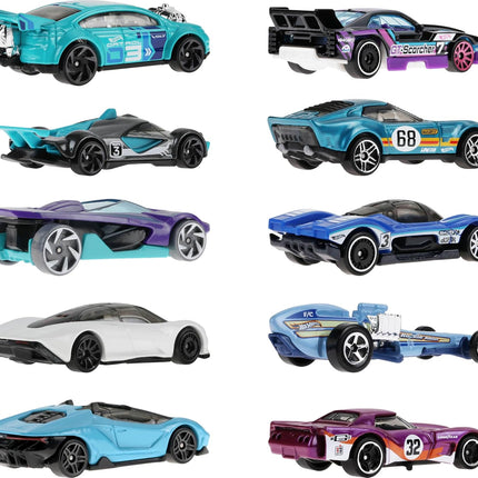 Hot Wheels 10-Pack of Toy Race Cars (Styles May Vary)