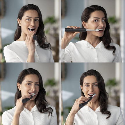 Philips Sonicare 3100 Series Electric Toothbrush Dual Pack – Black &amp; Sugar Rose (HX3675/15)